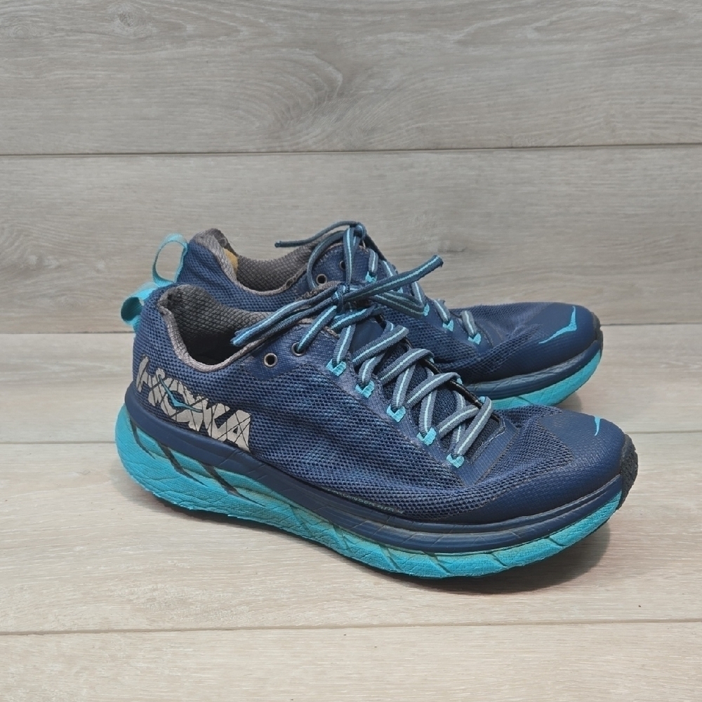 Hoka One One Women's Challenger Atr 4 Blue Running Athletic Shoes Sneakers Sz 8